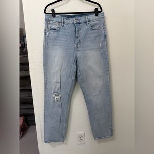Gap High Rise Straight Leg Jeans